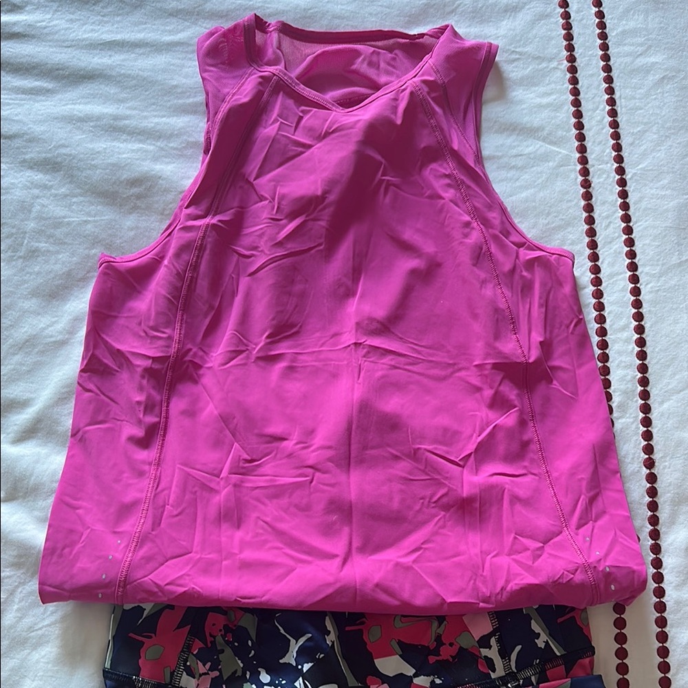 Lululemon tank top and bike shorts